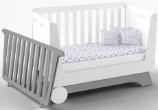 Ліжечко-трансформер IndigoWood Nova Kit 124,5x63,5cm gray / white